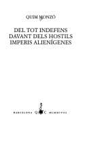 Del tot indefens davant dels hostils imperis alienígenes