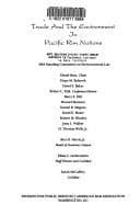 Trade and the environment in Pacific Rim nations