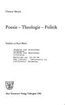 Poesie, Theologie, Politik