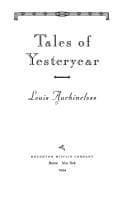 Tales of yesteryear