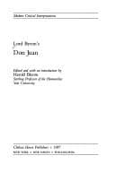 Lord Byron's Don Juan (Modern Critical Interpretations)
