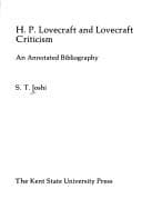 H. P. Lovecraft and Lovecraft Criticism