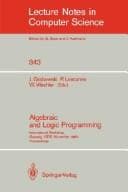 Algebraic and logic programming