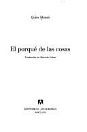 El porqué de las cosas