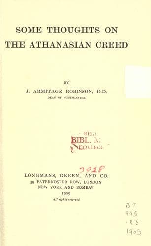 Some thoughts on the Athanasian Creed