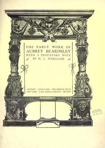 Early work of Aubrey Beardsley, The