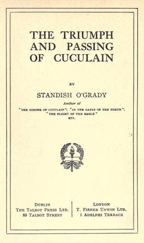The triumph and passing of Cuculain