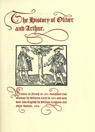 The history of Oliver and Arthur