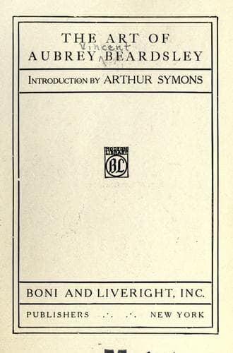 The art of Aubrey Beardsley