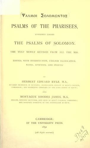Psalms of the Pharisees