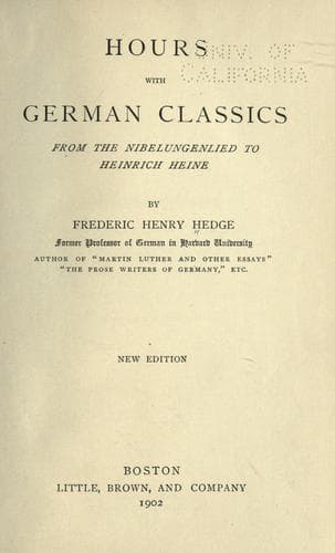 Hours with German classics