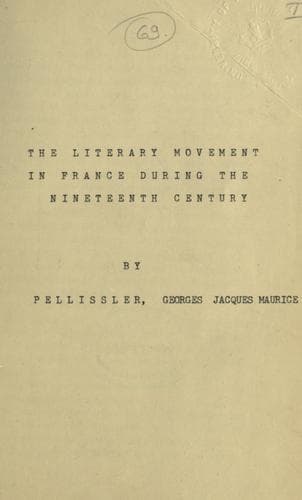 The literary movement in France during the nineteenth century