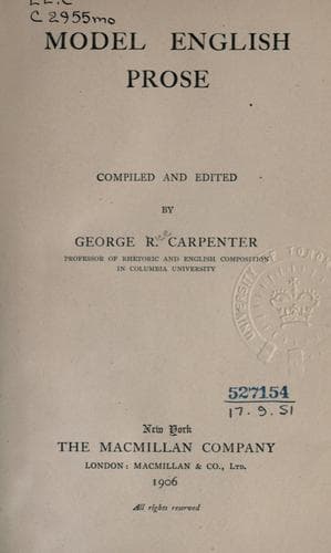 Model English prose
