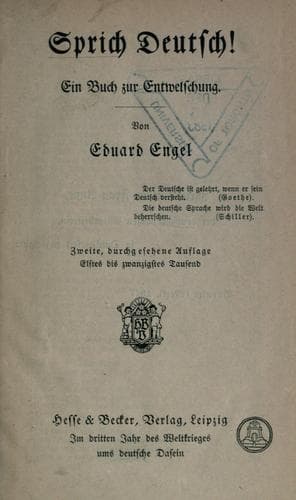 Sprich Deutsch!