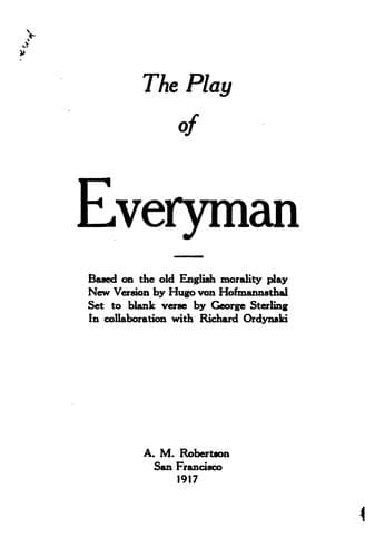 The play of Everyman