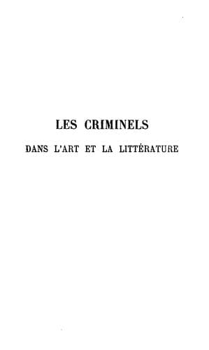 Les criminels dans l'art et la littérature