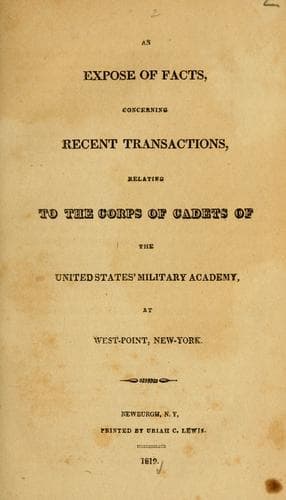 An expose of facts, concerning recent transactions