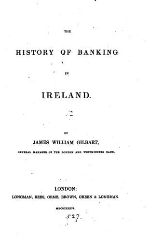 The history of banking in Ireland
