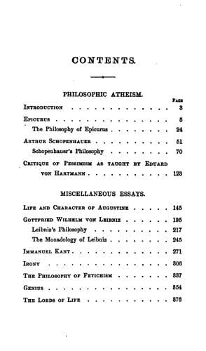 Atheism in philosophy, and other essays