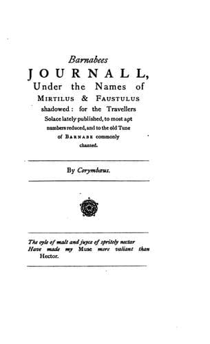Barnabae itinerarium, or, Barnabee's journal
