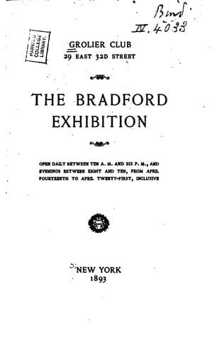 Catalogue of Books Printed by William Bradford and Other Printers in the Middle Colonies ...