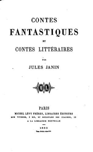 Contes fantastiques et contes littéraires