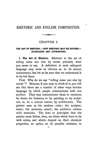 Exercises in Rhetoric and English Composition (advanced Course)