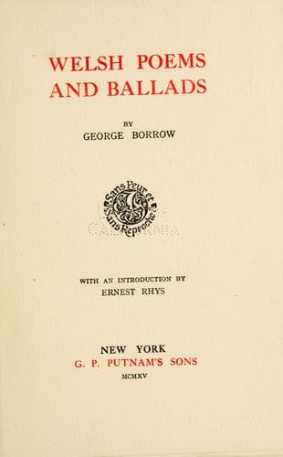 Welsh Poems and Ballads (Celtic Language and Literature : Goidelic and Brythonic)