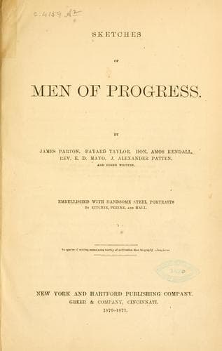 Sketches of men of progress