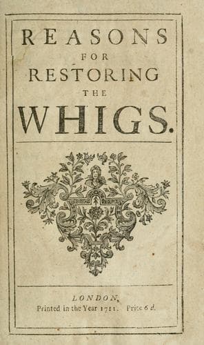 Reasons for restoring the Whigs