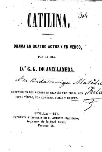 Catilina: Drama en cuatro actos y en verso
