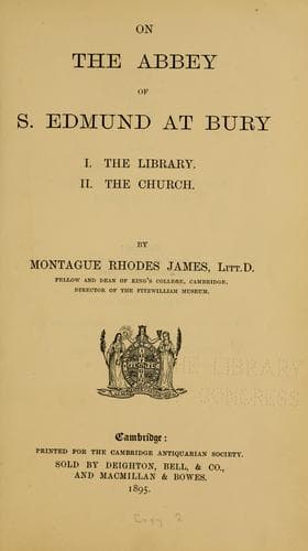 The abbey of S. Edmund at Bury