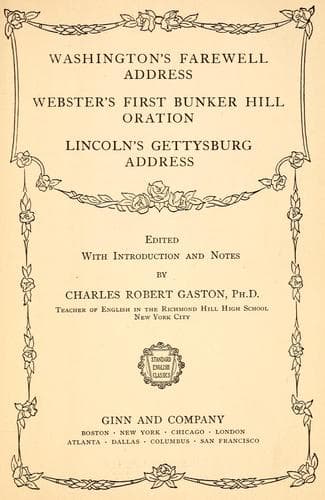 Washington's farewell address