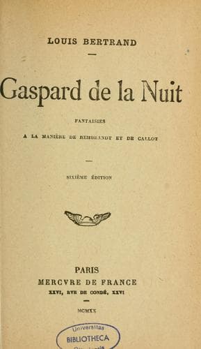 Gaspard de la nuit