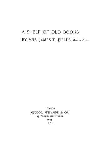 A shelf of old books