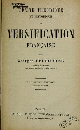 Traité théorique et historique de versification française