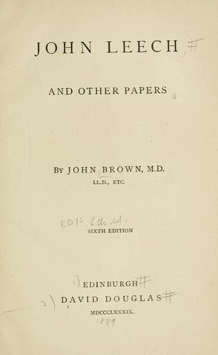 John Leech, and other papers