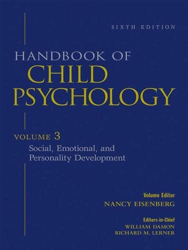Handbook of Child Psychology, Social, Emotional, and Personality Development, Volume 3
