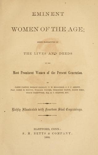 Eminent women of the age