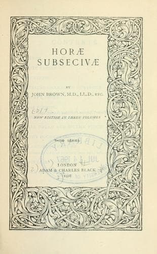 Horae subsecivae