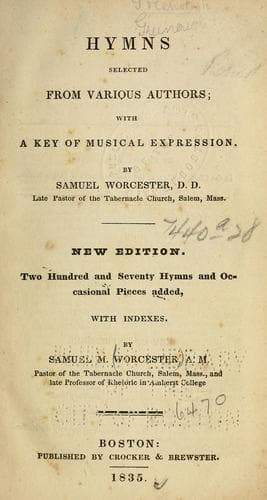 Hymns selected from various authors with a key of musical expression