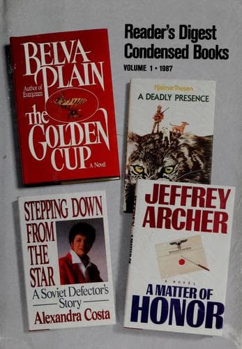 Reader's Digest Condensed Books--Volume 1 1987