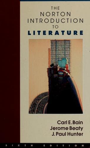 The Norton introduction to literature--sixth edition