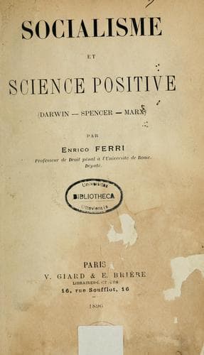 Socialisme et science positive