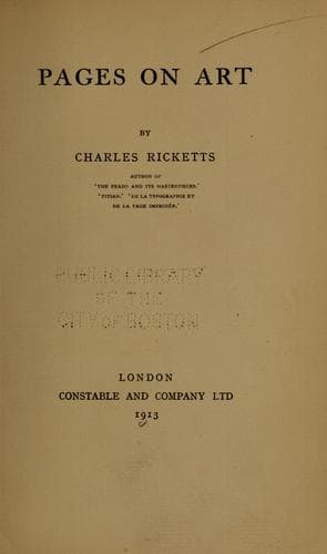 Pages on art