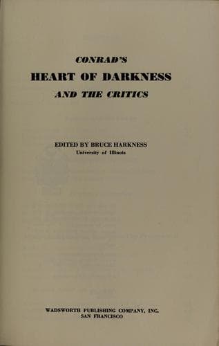 Heart of darkness, and the critics