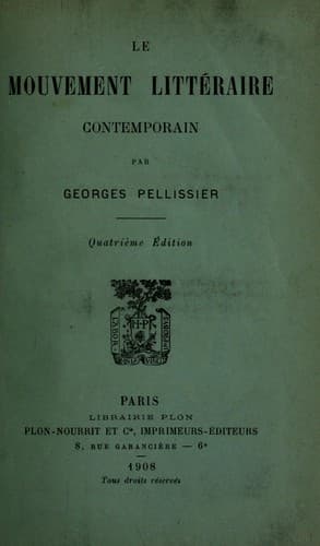Le mouvement littéraire contemporain