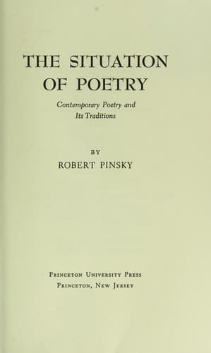 The situation of poetry