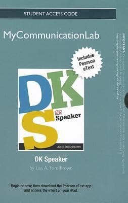 New Mycommunicationlab with Pearson Etext  Standalone Access Card  For DK Speaker