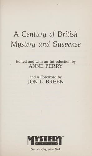A Century of British Mystery and Suspense